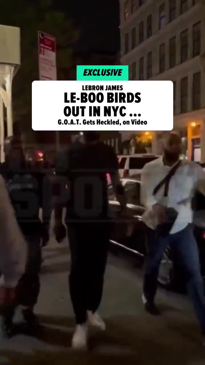 詹姆斯在纽约街头遭到球迷贴脸输出你永远比不了乔丹