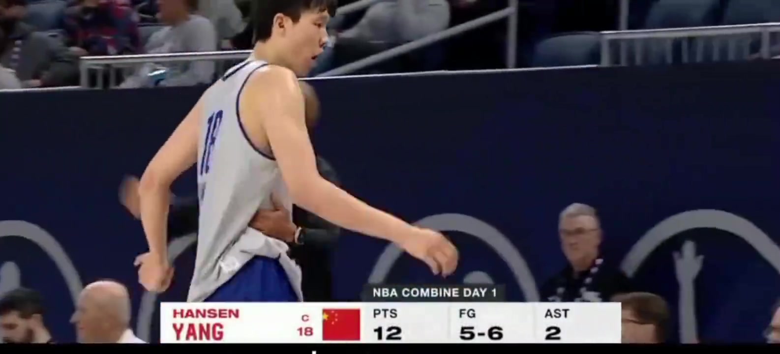 这场打开老美认知杨瀚森联合试训首秀惊艳7中5得12分