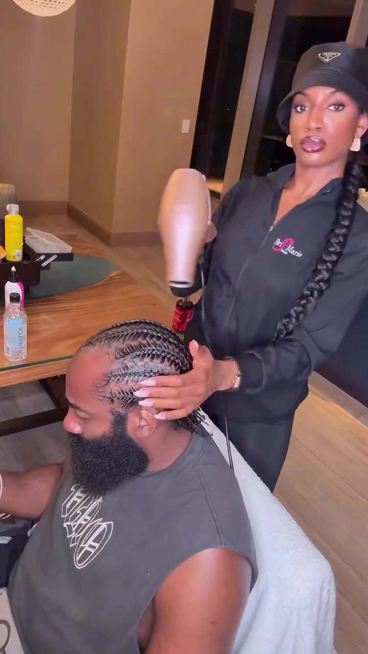 哈登发型大家觉得如何就是不知道洗头怎么洗了