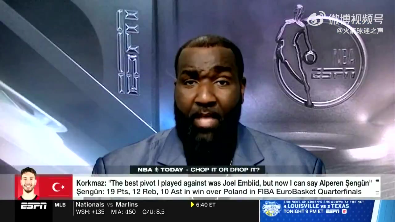 帕金斯我看好火箭争冠他们不仅有杜兰特和阿门申京还是联盟前五的大个子