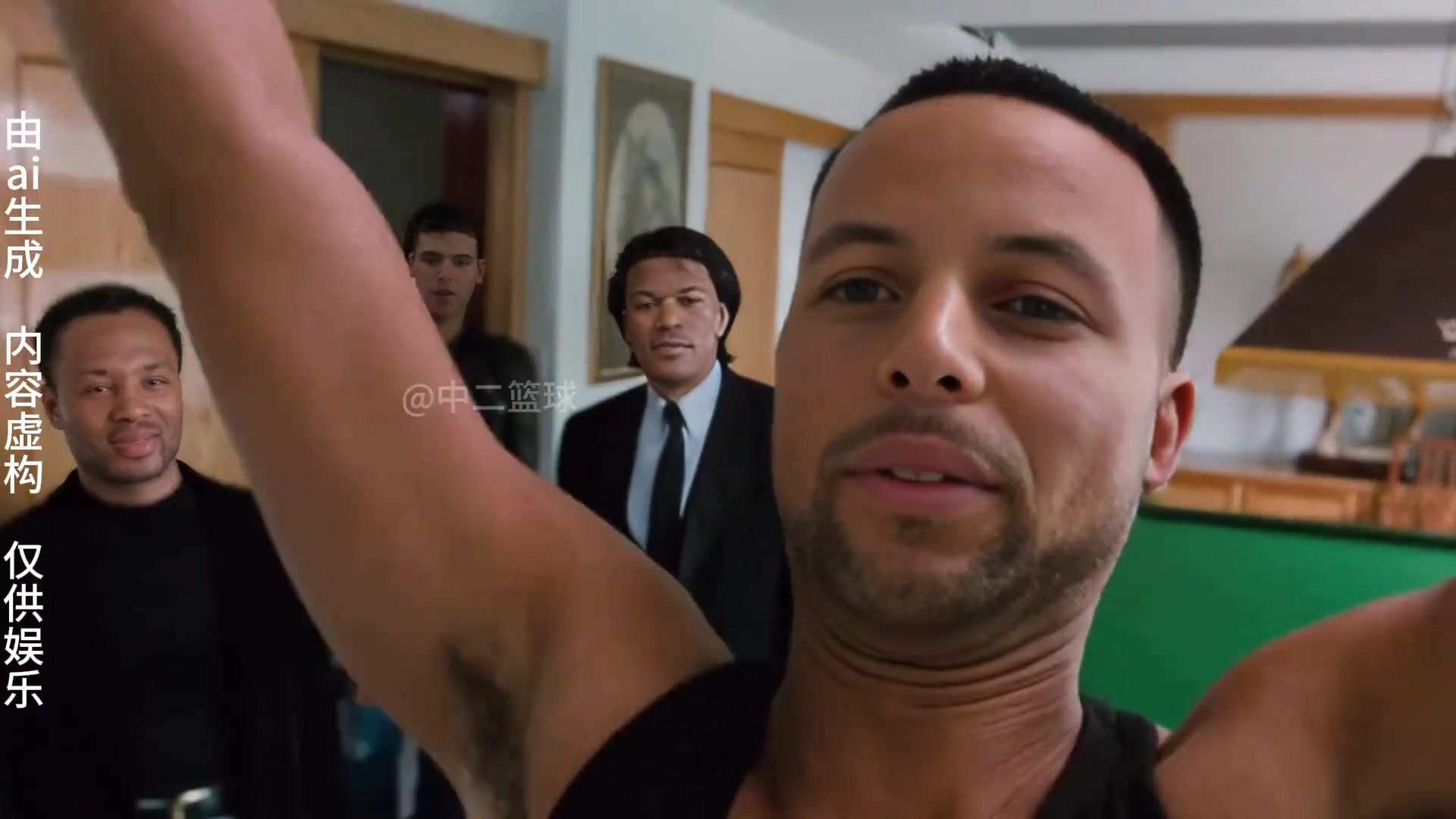 网友用AI恶搞库里杨瀚森这古惑仔看得毫无违和感