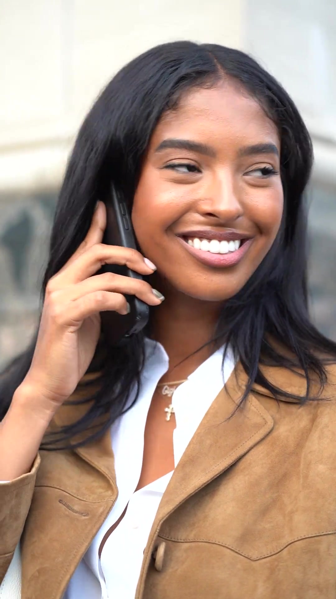 近距离欣赏科比大女儿的颜值 真的既像瓦妮莎又像科比