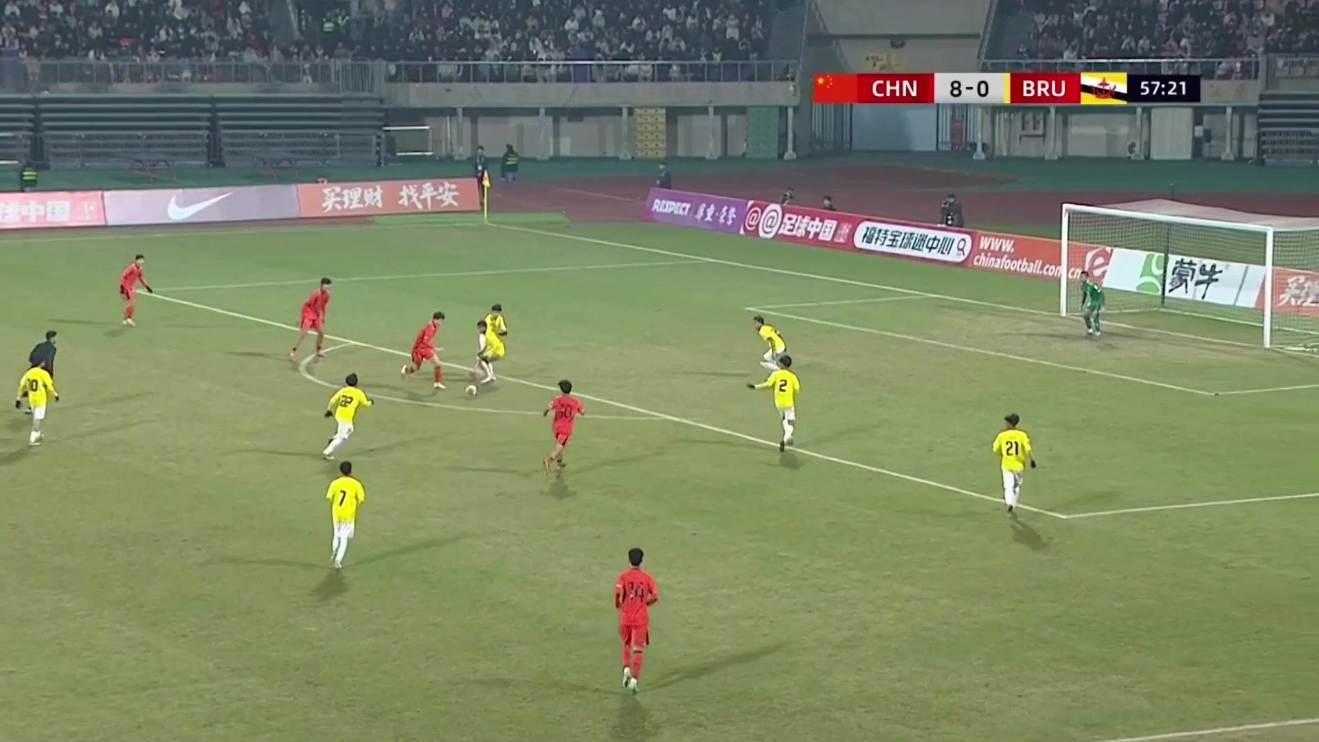 赵松源五子登科U16国少9-0领先文莱