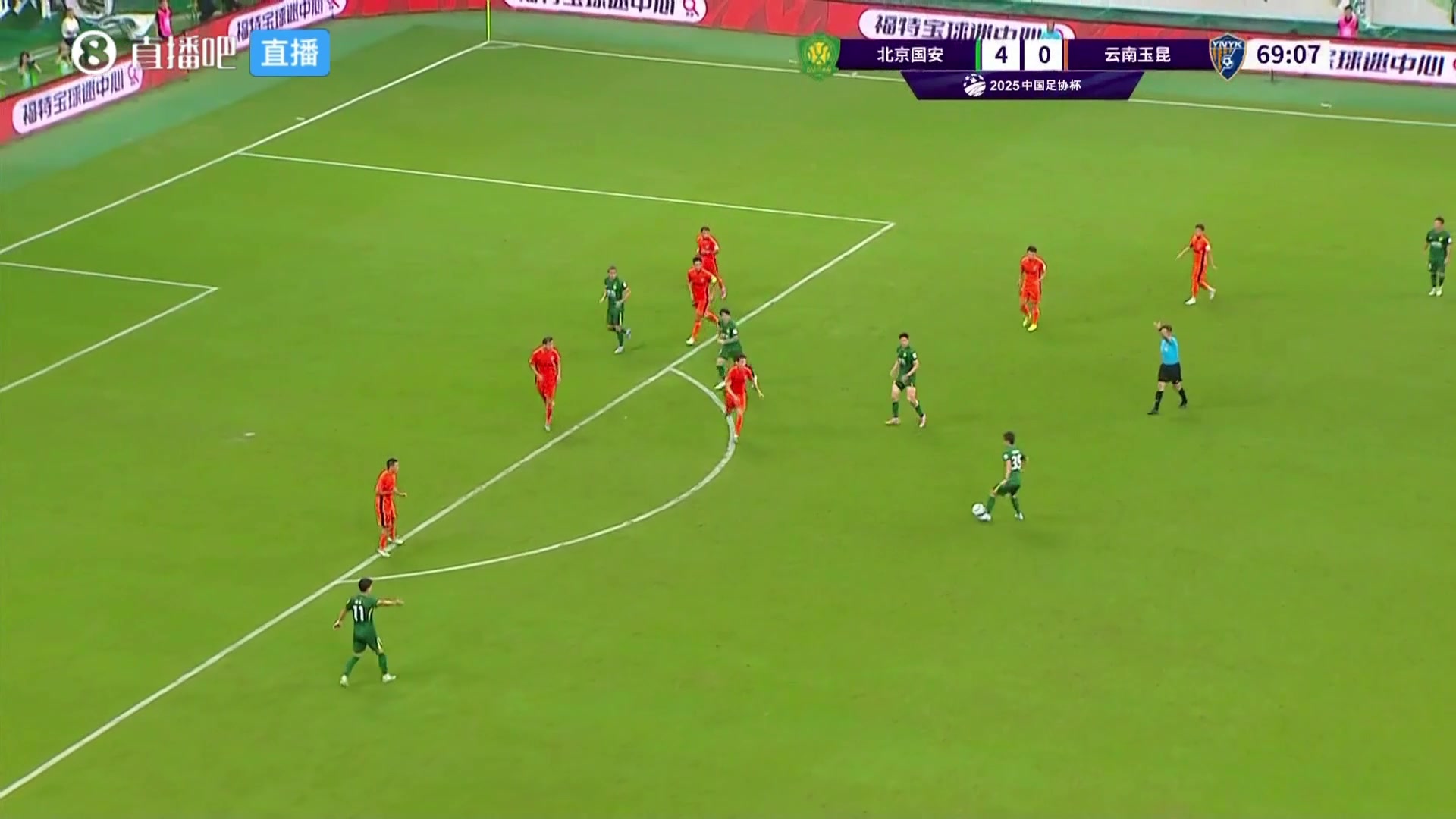 一支穿云箭江文豪世界波破门国安5-0领先玉昆