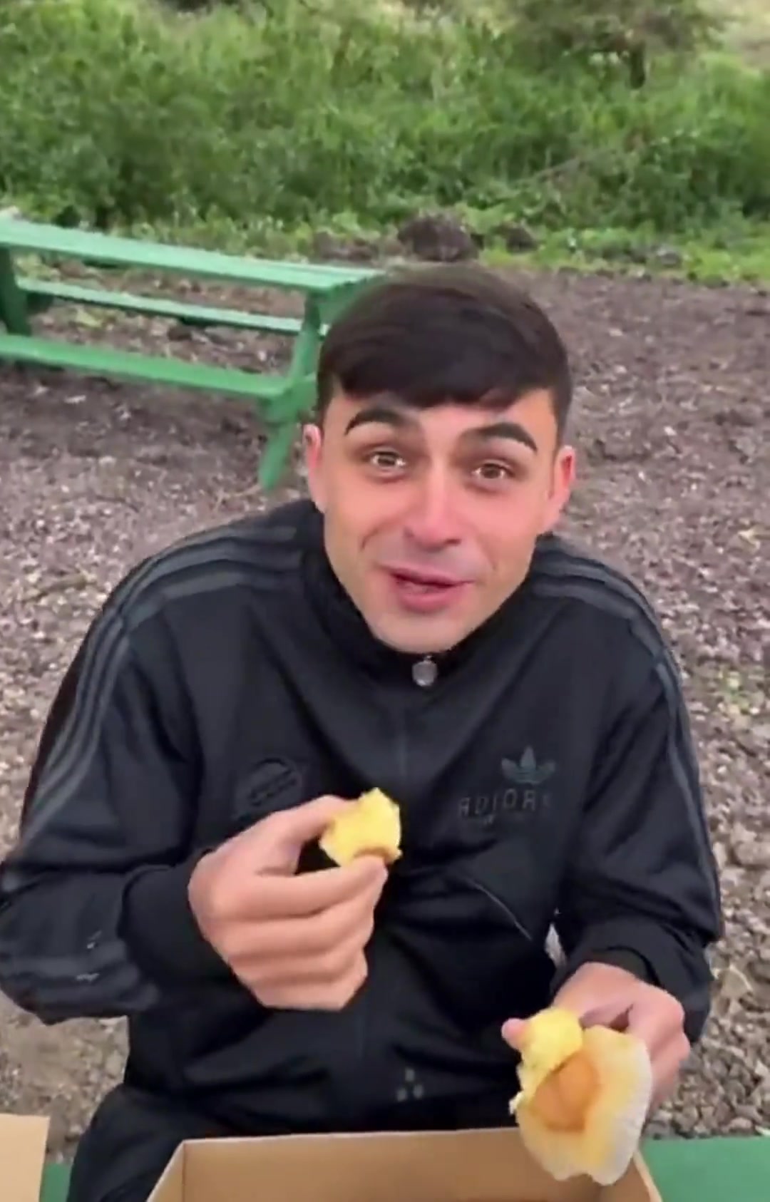 佩德里野炊时打趣希望不会有狮子过来吃我刚那边有只狮子