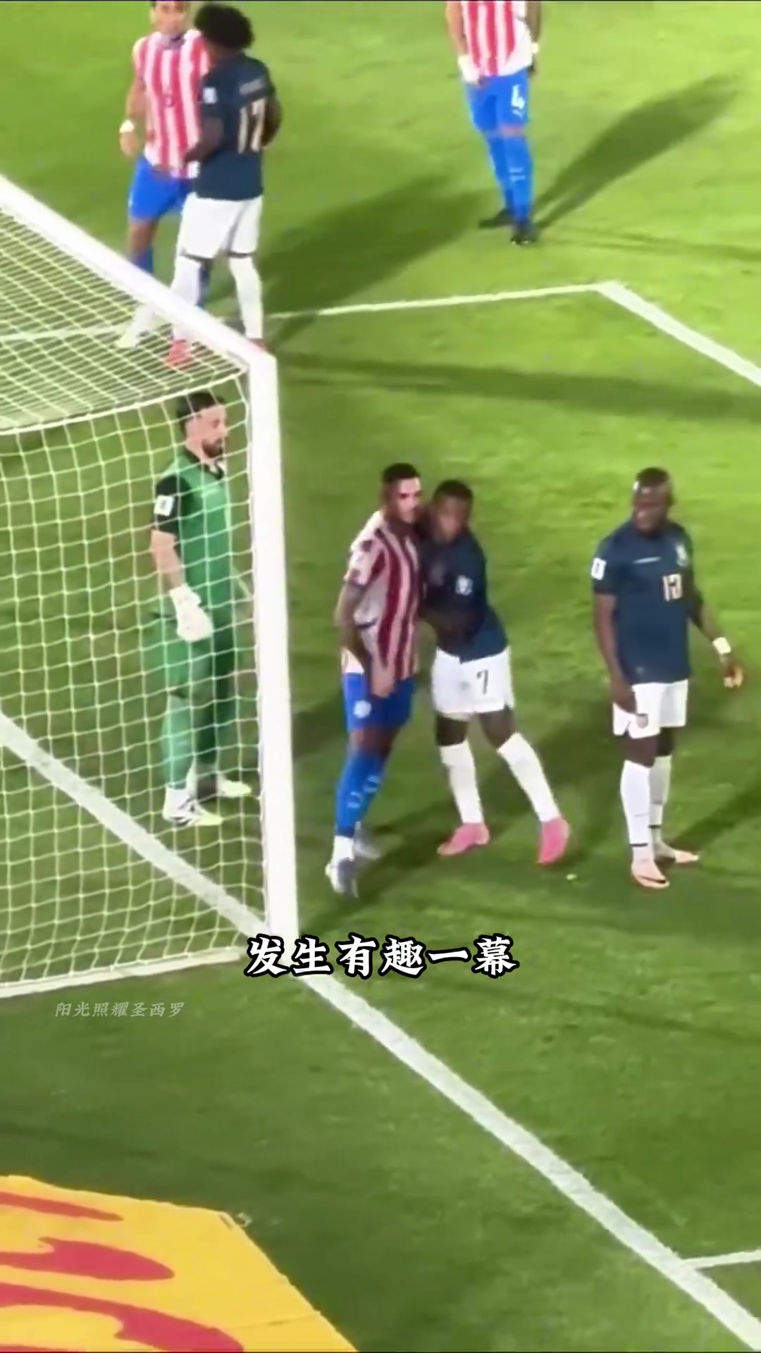 一个真敢揪一个真敢演巴拉圭对阵厄瓜多尔上演有趣一幕