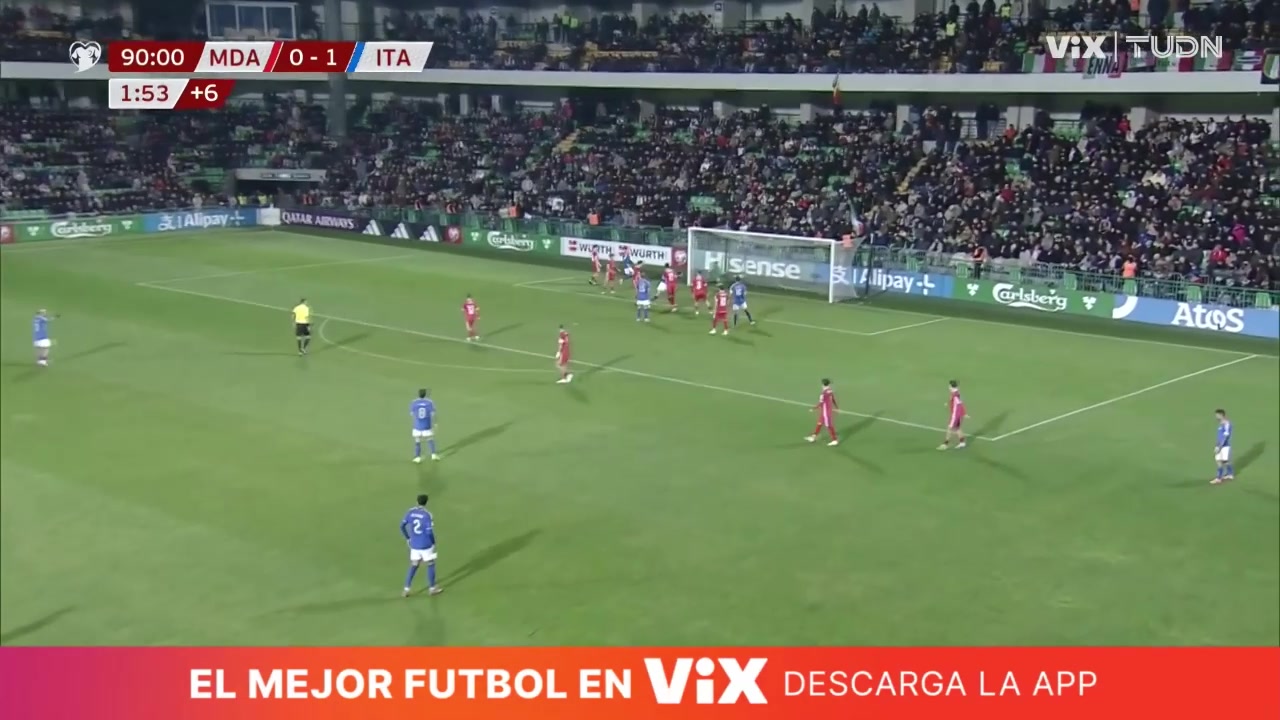 意大利再下一城埃斯波西托接传中头球轰炸破门