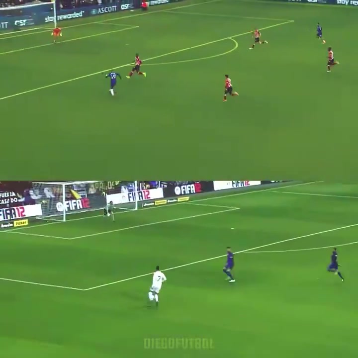 加纳乔切尔西处子球神似C罗对阵巴萨进球