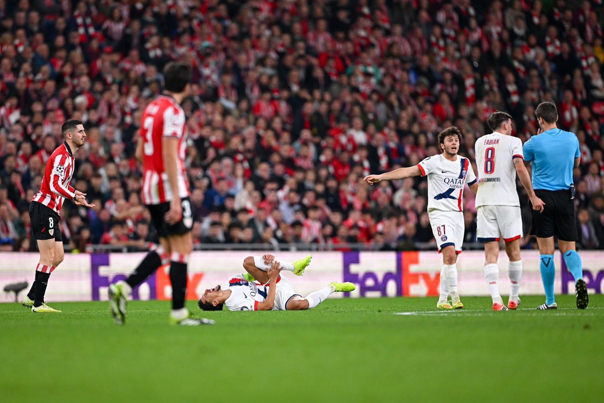 RMC:马尔基尼奥斯赛后确认其内收肌受伤,可能会伤缺数周