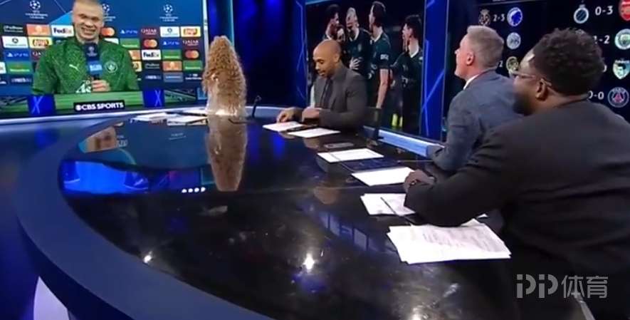 哈兰德打趣:看到卡拉格在演播室我就紧张 他现在有点口无遮拦